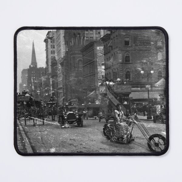 Item preview, Steampunk Biker Woman Collage designed and sold by caracatita75.