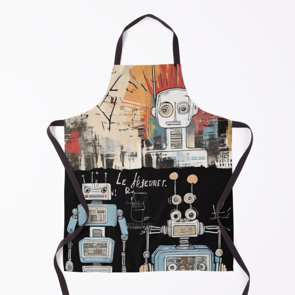 Item preview, Robot Love Art Illustrations Midcentury | #37 'Le Déjeuner' designed and sold by NickWhittleArt.