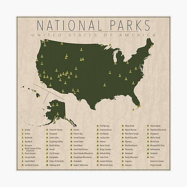 Item preview, US National Parks designed and sold by FinlayMcNevin.