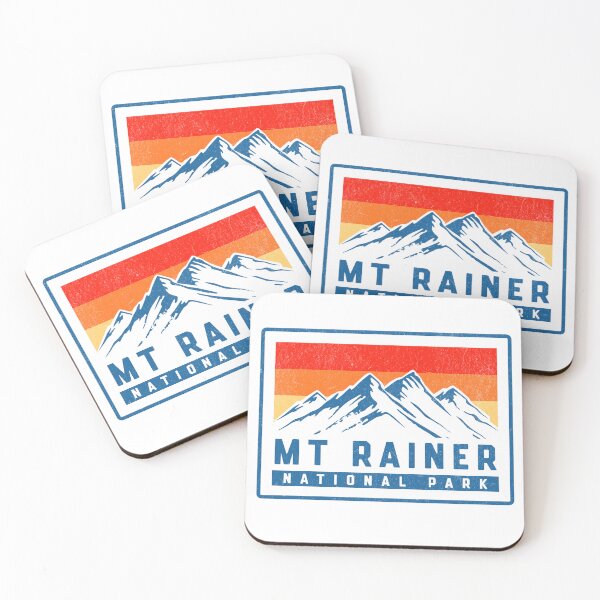 Item preview, Mt Rainer National Park Vintage Mountains designed and sold by Guarddogdrive.