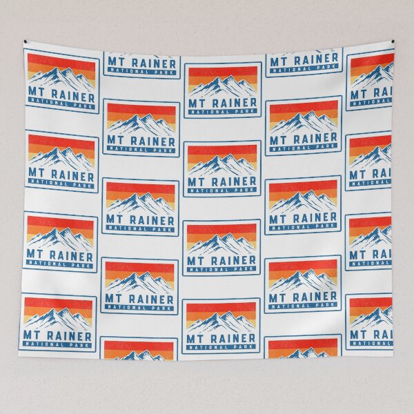 Item preview, Mt Rainer National Park Vintage Mountains designed and sold by Guarddogdrive.