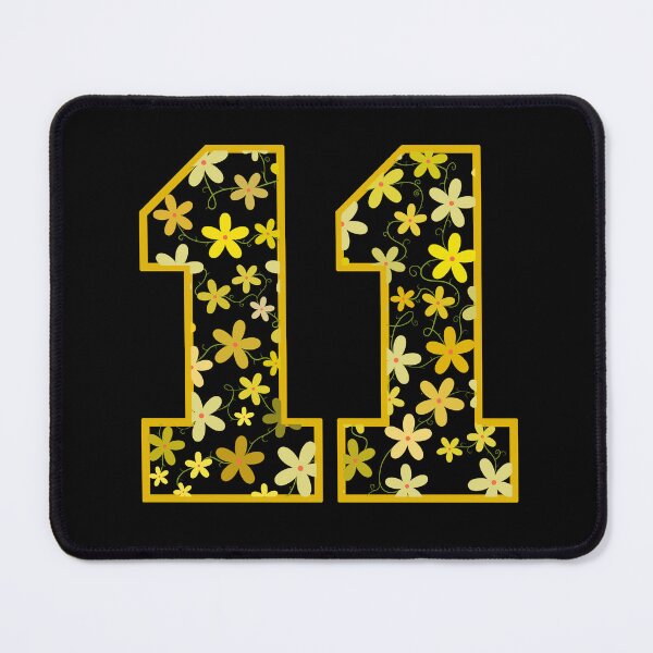 Item preview, Varsity Number Floral 11 designed and sold by rogue-design.