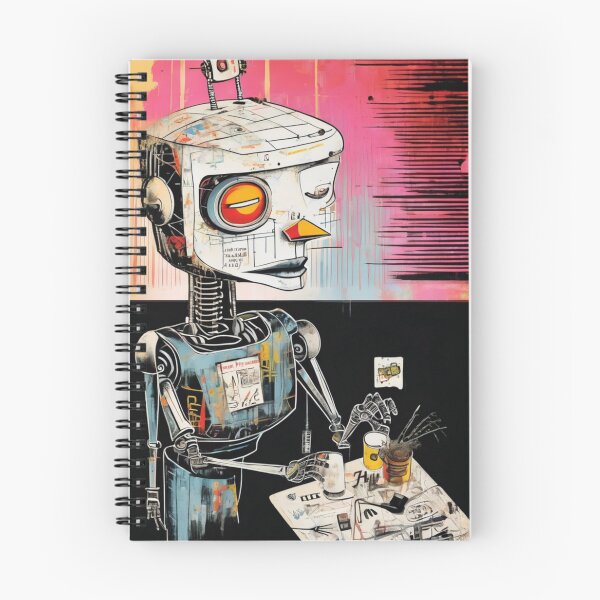 Item preview, Robot Love Art Illustrations Midcentury | #39 'Harmonious' designed and sold by NickWhittleArt.