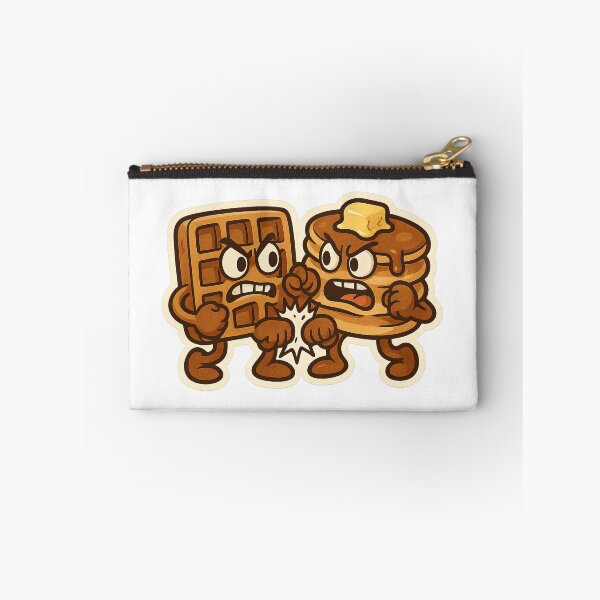 Item preview, Pancake VS Waffles Fight Cartoon Animated Food Kawaii Breakfast Funny designed and sold by SamiraArts.