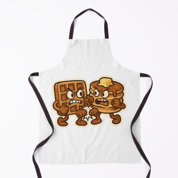 Item preview, Pancake VS Waffles Fight Cartoon Animated Food Kawaii Breakfast Funny designed and sold by SamiraArts.
