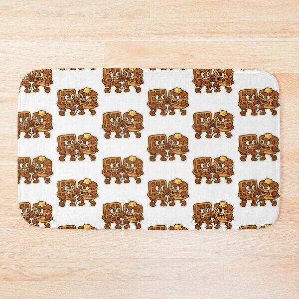 Item preview, Pancake VS Waffles Fight Cartoon Animated Food Kawaii Breakfast Funny designed and sold by SamiraArts.