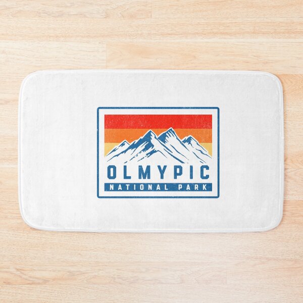 Item preview, Olympic National Park Vintage Mountains designed and sold by Guarddogdrive.