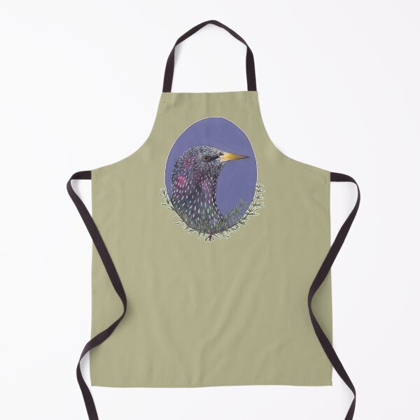 Item preview, Starling – Hand-painted bird portrait in watercolor and gouache designed and sold by Laura Hartleif.
