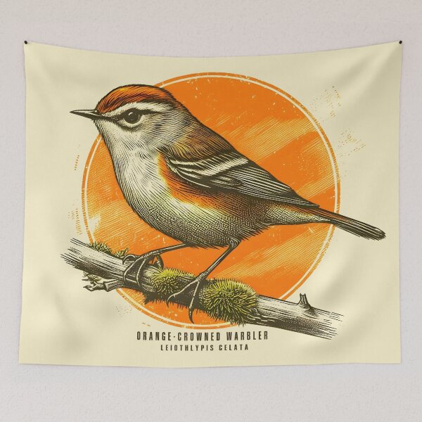 Item preview, Orange-crowned Warbler designed and sold by theAVIARY7.