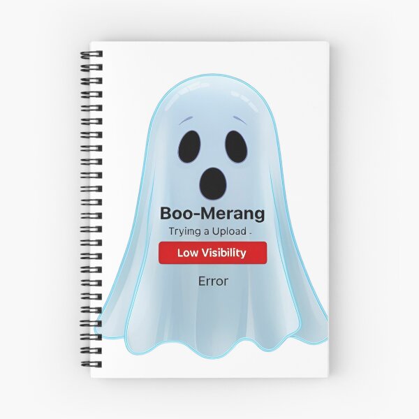 Item preview, Ghost Social Media Fail - Boo-merang Upload Error Paranormal Meme Design designed and sold by azersan.