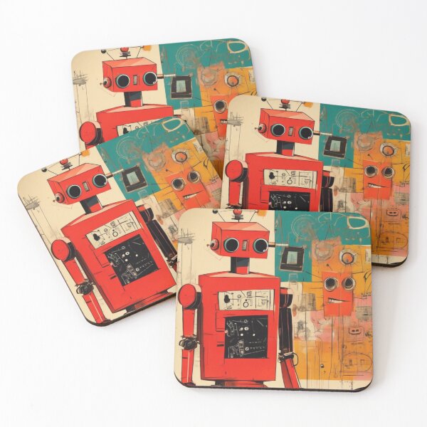 Item preview, Robot Love Art Illustrations Midcentury | #40 designed and sold by NickWhittleArt.