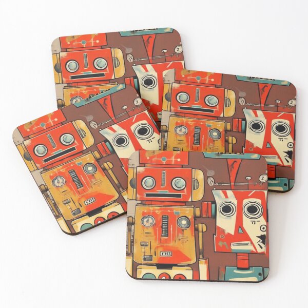 Item preview, Robot Love Art Illustrations Midcentury | #41 designed and sold by NickWhittleArt.