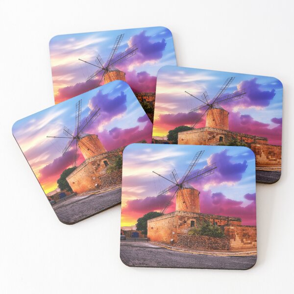 Item preview, Gozo Ta Kola Windmill at Sunrise designed and sold by TheArtistOf2022.