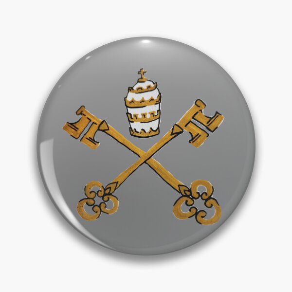 Item preview, Papal Keys Grey designed and sold by Snowroseblossom.