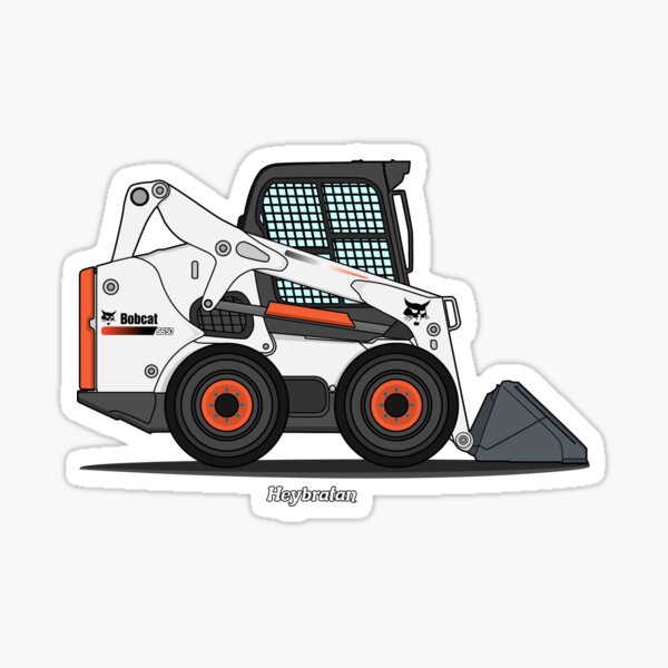 Aperçu de l'œuvre Chargeuse compacte Bobcat S650, illustration vectorielle créée et vendue par Heybratan.