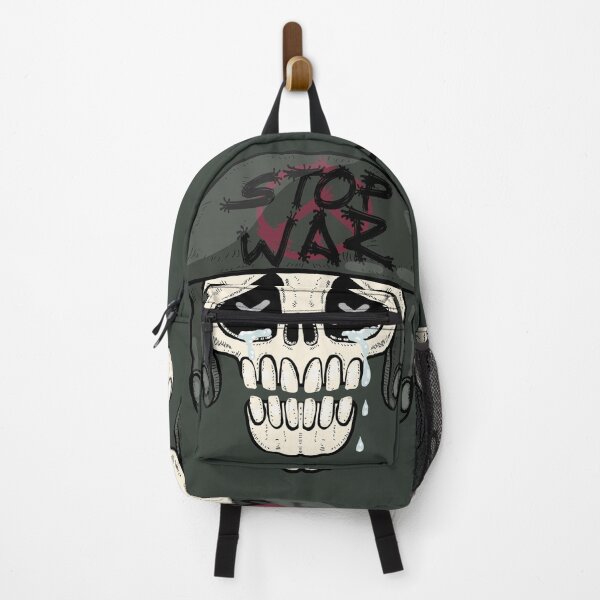 Item preview, STOP WAR THE DEAD SOLDIER SKULL SAD SOUL designed and sold by La Loca.