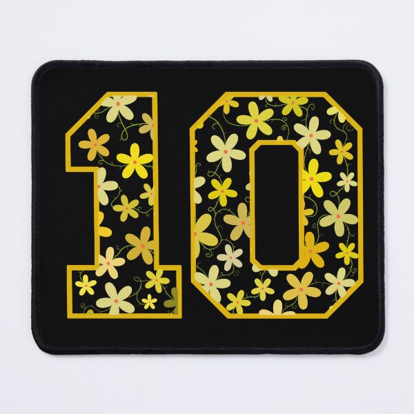 Item preview, Varsity Number Floral 10 designed and sold by rogue-design.