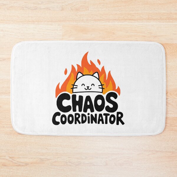 Item preview, Chaos Coordinator! Cute Cat Pun designed and sold by PMCreative.