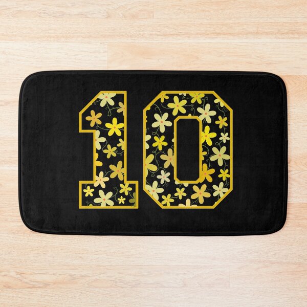 Item preview, Varsity Number Floral 10 designed and sold by rogue-design.