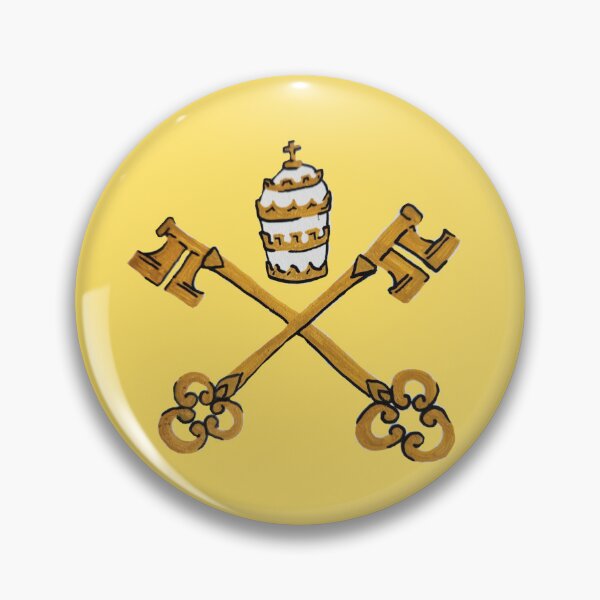 Item preview, Papal Keys Yellow designed and sold by Snowroseblossom.