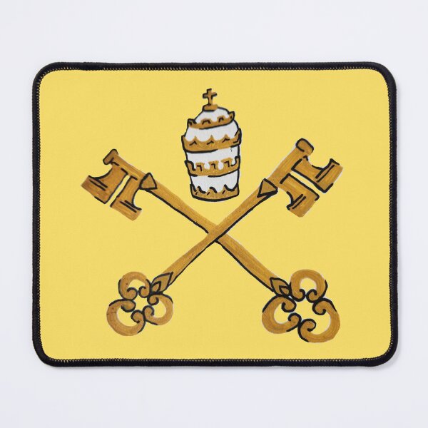 Item preview, Papal Keys Yellow designed and sold by Snowroseblossom.