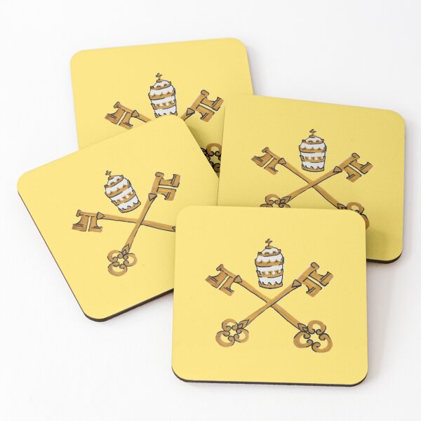 Item preview, Papal Keys Yellow designed and sold by Snowroseblossom.