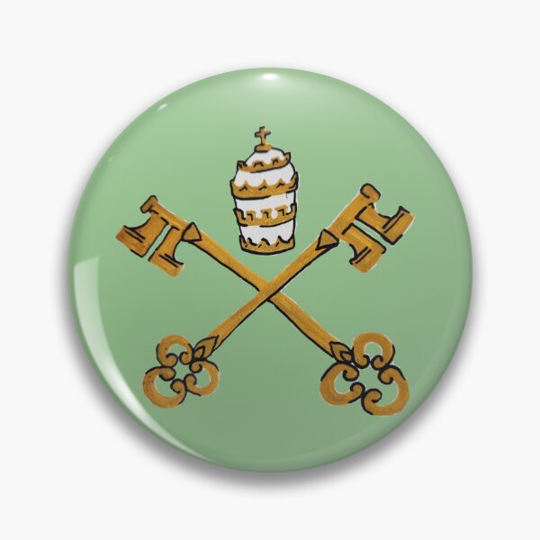 Item preview, Papal Keys Sage Green designed and sold by Snowroseblossom.