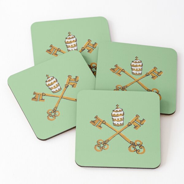 Item preview, Papal Keys Sage Green designed and sold by Snowroseblossom.