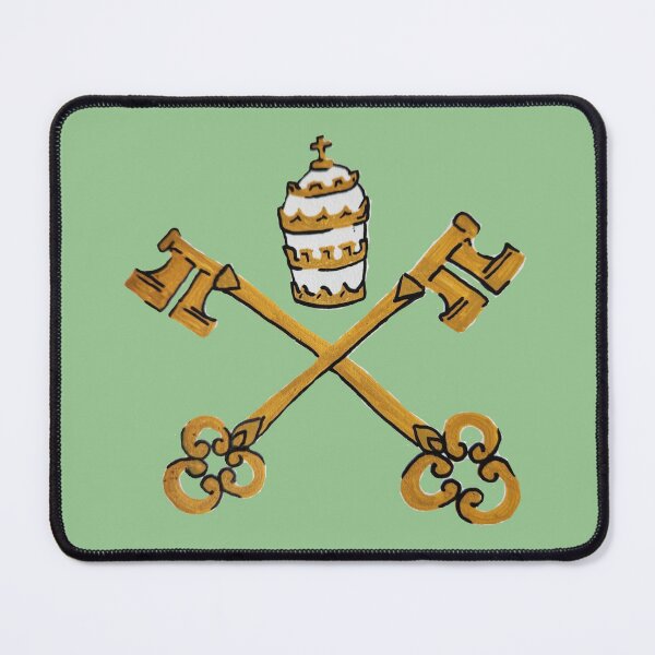 Item preview, Papal Keys Sage Green designed and sold by Snowroseblossom.