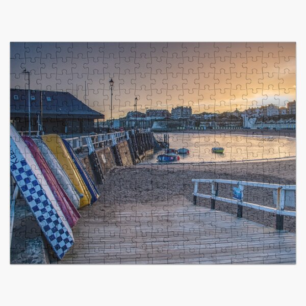 Broadstairs beach at sunset Jigsaw Puzzle