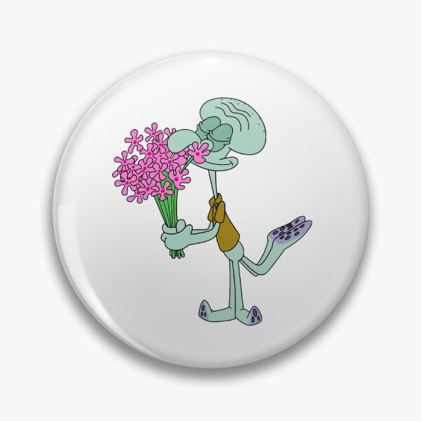 Item preview, Squidward Smelling Flowers designed and sold by WillowTreeArt.
