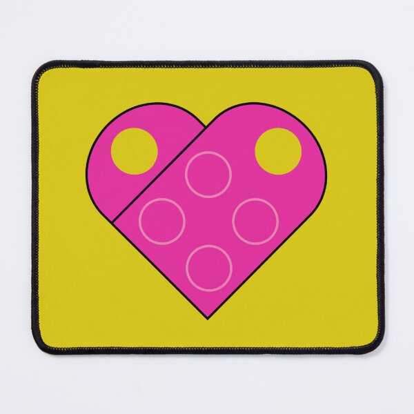 Item preview, Building Brick Toy Heart - hot pink designed and sold by YonderAndBeyond.