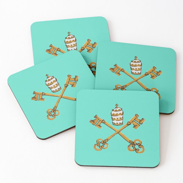 Item preview, Papal Keys Aqua designed and sold by Snowroseblossom.