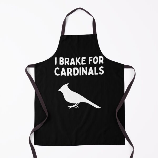 Item preview, Funny Bird Watching (I Brake For Cardinals) / Gift for Bird Lovers, Gift for Birdwatchers & Ornithologist - White designed and sold by SabbaticalSteve.