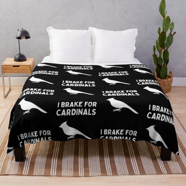 Item preview, Funny Bird Watching (I Brake For Cardinals) / Gift for Bird Lovers, Gift for Birdwatchers & Ornithologist - White designed and sold by SabbaticalSteve.