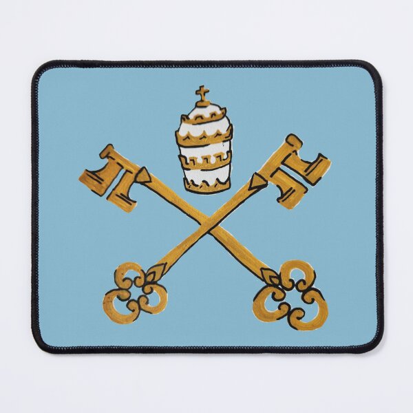 Item preview, Papal Keys Light Blue designed and sold by Snowroseblossom.