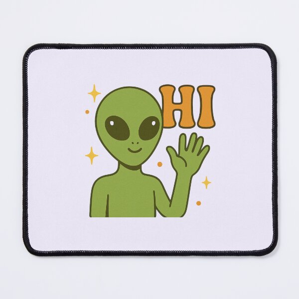 Item preview, Retro Alien Saying “Hi” designed and sold by Designeerguy.