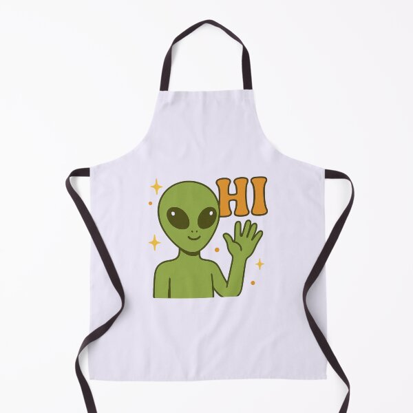 Item preview, Retro Alien Saying “Hi” designed and sold by Designeerguy.