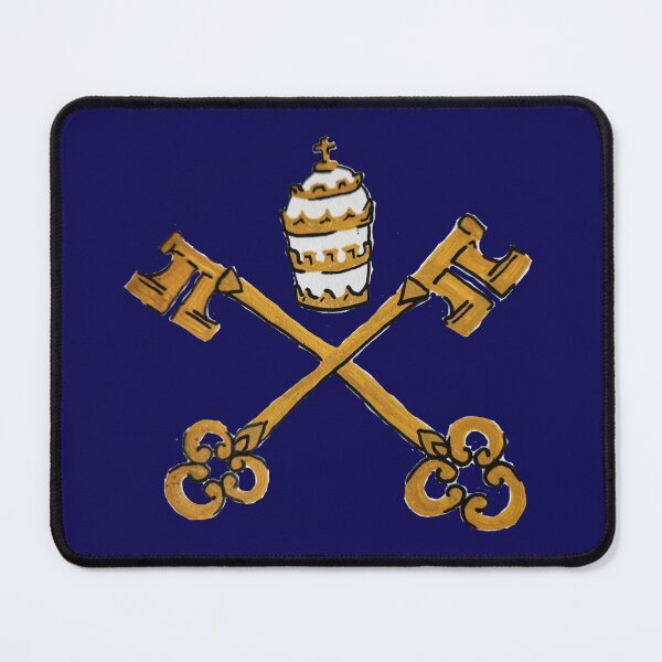 Item preview, Papal Keys Navy designed and sold by Snowroseblossom.