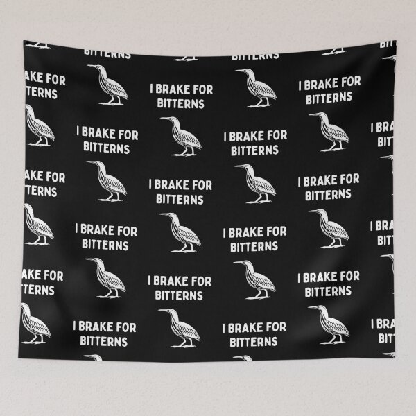Item preview, Funny Bird Watching (I Brake For Bitterns) / Gift for Bird Lovers, Gift for Birdwatchers & Ornithologist - White designed and sold by SabbaticalSteve.