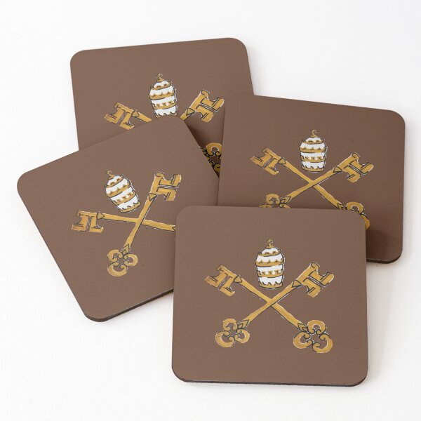 Item preview, Papal Keys Brown designed and sold by Snowroseblossom.