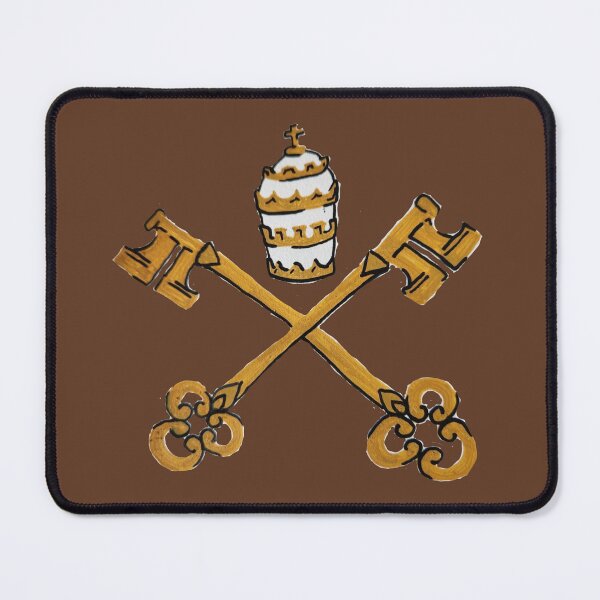Item preview, Papal Keys Brown designed and sold by Snowroseblossom.