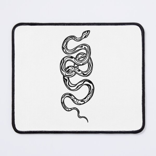 Item preview, Snake with fluid lines designed and sold by Inkterrobang.
