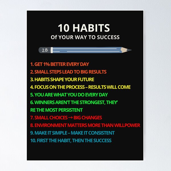 Item preview, 10 habits to atomic success designed and sold by InterStore78.