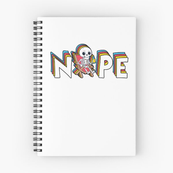 Item preview, Lazy Skeleton Nope Funny Dark Humor Vibe designed and sold by chillaxcats.