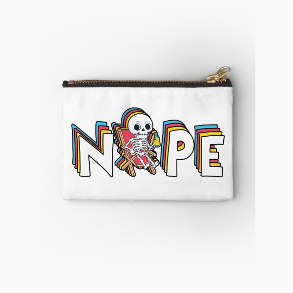 Item preview, Lazy Skeleton Nope Funny Dark Humor Vibe designed and sold by chillaxcats.
