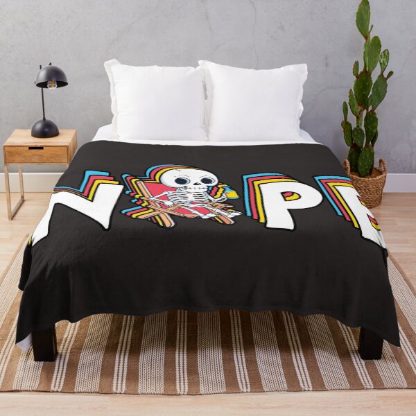 Item preview, Lazy Skeleton Nope Funny Dark Humor Vibe designed and sold by chillaxcats.
