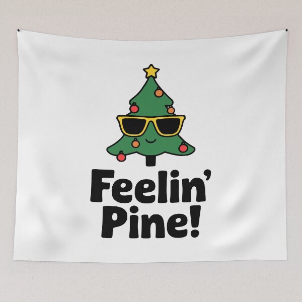 Item preview, Feeling Pine! Cute Christmas Tree Pun  designed and sold by PMCreative.