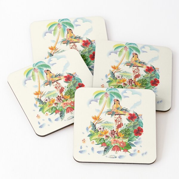Item preview, Retro Hawaiian Travel Poster 2 designed and sold by J Marielle Designs.
