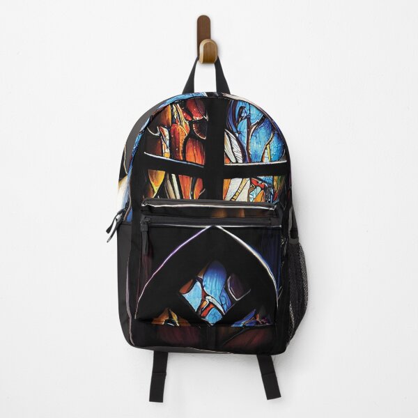 Item preview, Stained Glass Serenity Mug - Gothic Glow Design designed and sold by ShadowAndSlate.